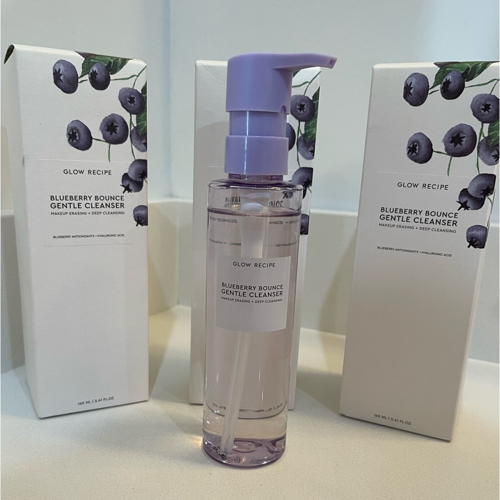 3 x GLOW RECIPE Blueberry Bounce Gentle Cleanser - FULL SIZE NIB - Picture 5 of 8